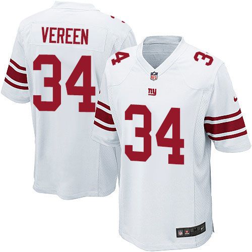Nike Giants #34 Shane Vereen White Youth Stitched NFL Elite Jersey